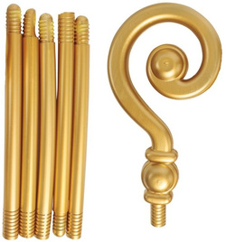 Złota LASKA Pastorał Składany MIKOŁAJA 184cm