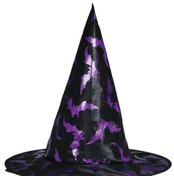 Zestaw Kostium Strój Czarna Fioletowa CZAROWNICA