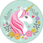 Opłatek tortowy 20 cm, Jednorożec 1 szt.