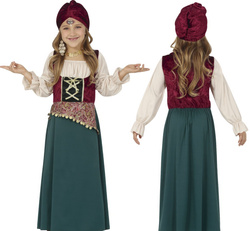 Strój Kostium CYGANKA Wróżka Medium Wróżka 10-12 l