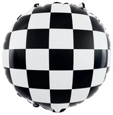 Balon Foliowy Wyścig Racing Flaga SZACHOWNICA 45cm