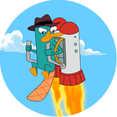 Opłatek tortowy 14 cm, Fineasz i Ferb 1 szt.