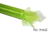 Organza dekoracyjna 48 cm, 1 rolka, jasne jabłko