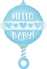 Balon Foliowy Baby Shower Chłopiec Grzechotka 60cm