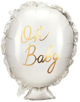 Balon Foliowy OH BABY Shower Roczek Urodziny 69cm