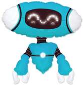 Balon foliowy 24" FX - Robot Blue (opak. papierowe