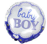 Balon foliowy Baby Boy, 45 cm, 1 szt.