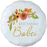 Balon foliowy Kochanej Babci, 45cm, 1 szt.