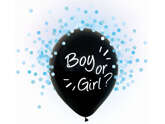 Balony Boy Or Girl niebieskie konfett 12cali 4szt.