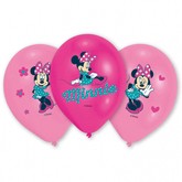 Balony lateksowe Myszka Minnie, 27.5 cm, 6 szt.