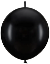 Balony z łącznikiem, 28cm, Pastel Black 20szt