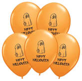 Balony z nadrukiem HALLOWEEN "DUCH" - 5 szt.