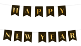 Baner Girlanda HAPPY NEW YEAR Sylwester 250 cm