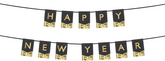 Baner Happy New Year, 135x16,5 cm