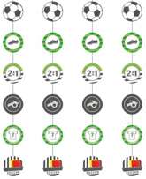 Girlanda pionowa Piłka Nożna, 130cm, 4 szt.