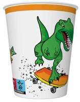 Kubeczki Papierowe DINOZAUR Dino Party 250ml 8szt.