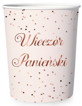 Kubeczki Papierowe Wieczór Panieński Róż 220ml x6