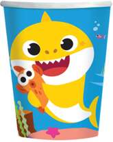 Kubeczki papierowe Baby Shark 250 ml, 8 szt.