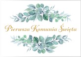 Plakat na komunie bluszcz 60cm x 42 cm 1 szt.