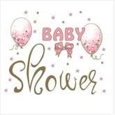 Serwetki Baby Shower Różowe 33x33cm 20szt.