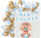 Zestaw Girlanda Balon Baner BABY SHOWER Chłopiec