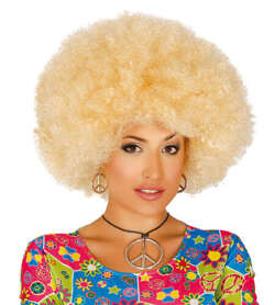 Afro Blond Peruka, 1 szt.