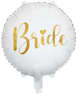 Balon Foliowy BRIDE Panna Młoda Panieński 45cm