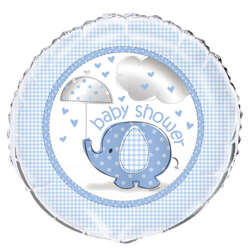 Balon Foliowy Baby Shower Niebieski Chłopiec 45cm