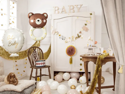 Balon Foliowy Grzechotka MIŚ Baby Shower 61x88cm