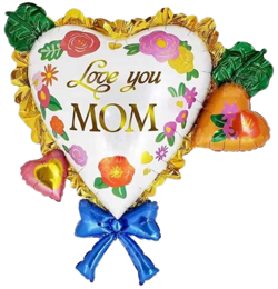 Balon Foliowy Serce Dzień Matki MAMA Love 82x81cm