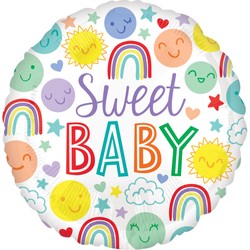 Balon Foliowy Sweet Baby Shower Urodziny 43cm