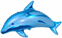 Balon foliowy 14" FX - "Delfin 2 Mini (niebieski)