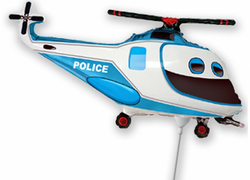 Balon foliowy 14" FX - "Helikopter Policyjny" nieb