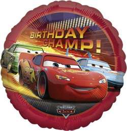 Balon foliowy 18” Cars Birthday Champ, 1 szt.