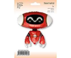 Balon foliowy 24" FX - Robot Red (opak. papierowe)