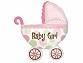 Balon foliowy 28x31" SHP Wózek Baby Girl, 1 szt.