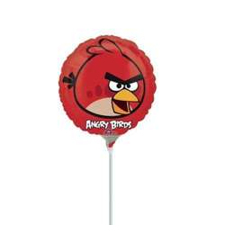 Balon foliowy Angry Birds Red 23 cm, 1 szt.