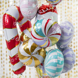 Balon foliowy Cukierek, 35cm, mix 1 szt.