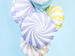 Balon foliowy Cukierek,45cm,jasny liliowy 1szt.