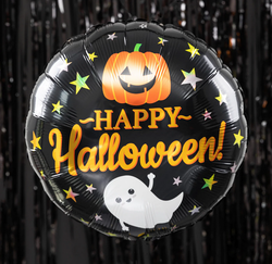 Balon foliowy Dynia Happy Halloween 45 cm