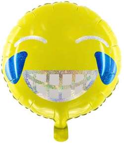 Balon foliowy Emotikon - Uśmiech, 45cm