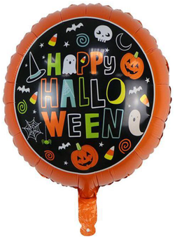 Balon foliowy Halloween, 18cali 1szt.