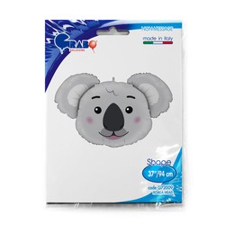 Balon foliowy Koala Głowa 37" 94 cm, 1 szt.