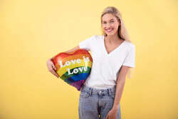 Balon foliowy Love is Love, 35cm, mix 1 szt.