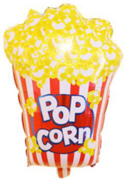 Balon foliowy Popcorn, 44x66cm, 1szt.