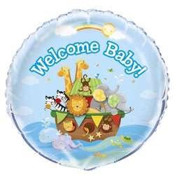 Balon foliowy Welcome Baby 45 cm, 1 szt.