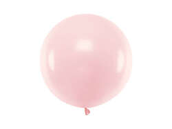 Balon okrągły 60cm, Pastel Pale Pink, 1 szt.