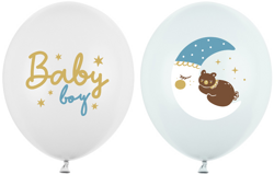 Balony 30 cm, Baby boy, mix