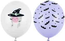 Balony Czarownica Nietoperze Witch Halloween 5szt.