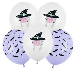 Balony Czarownica Nietoperze Witch Halloween 5szt.